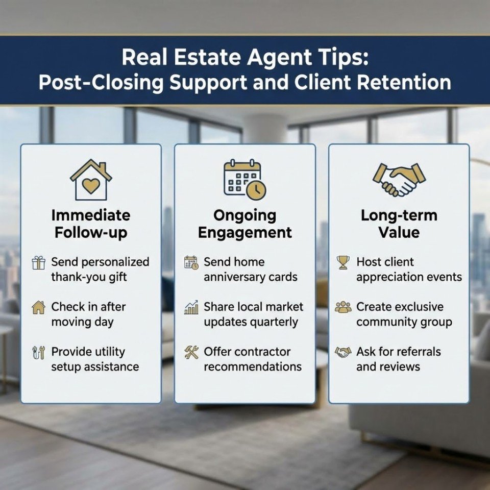 Real Estate Agent Tips: Post-Closing Support and Client Retention